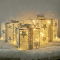 HOLLYVORA – 3-Piece LED Christmas Decoration Set for Cozy Festive Ambience