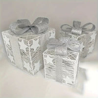 HOLLYVORA – 3-Piece LED Christmas Decoration Set for Cozy Festive Ambience