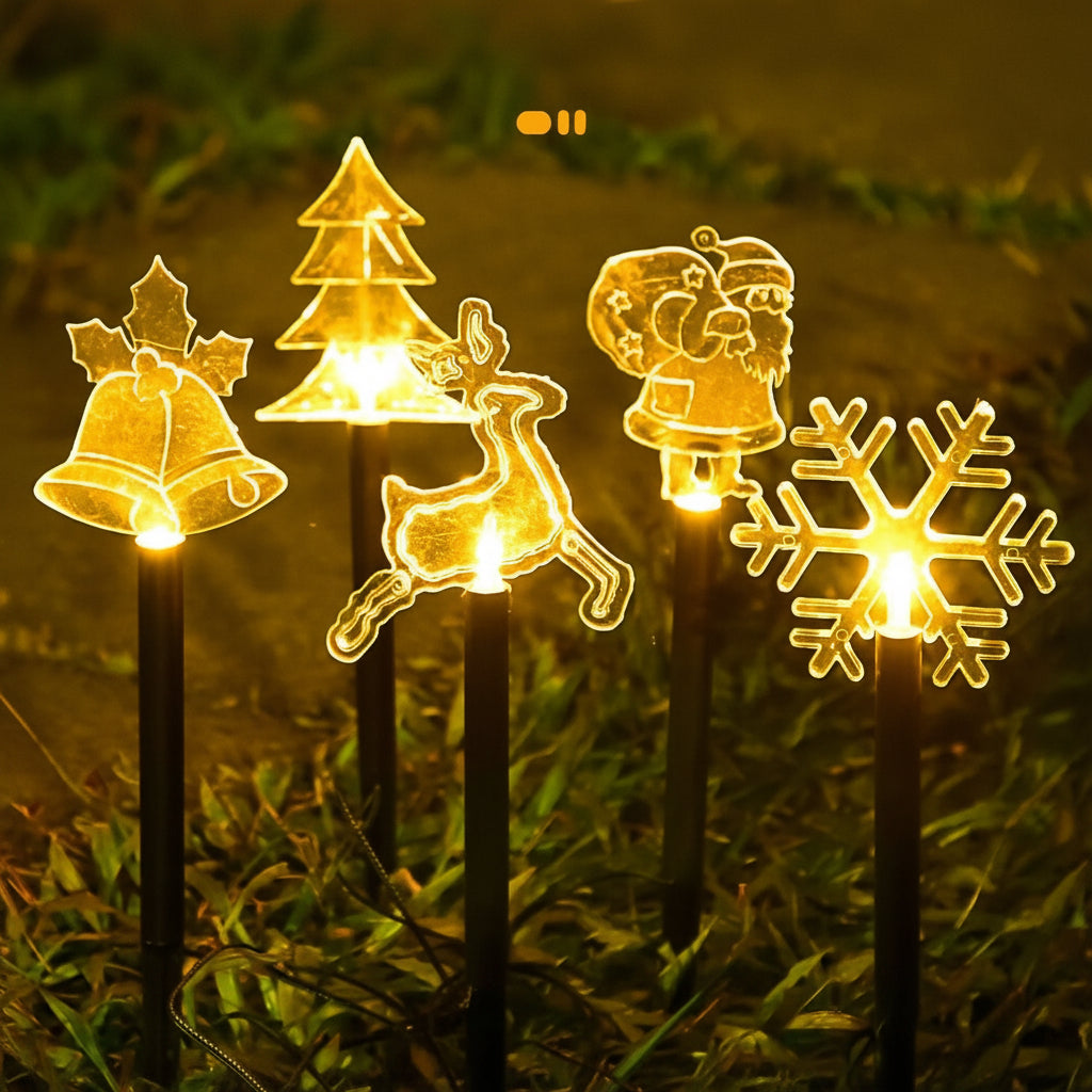FESTIVEWINK – Holiday Solar Stake Light for Cheerful Outdoor Glow