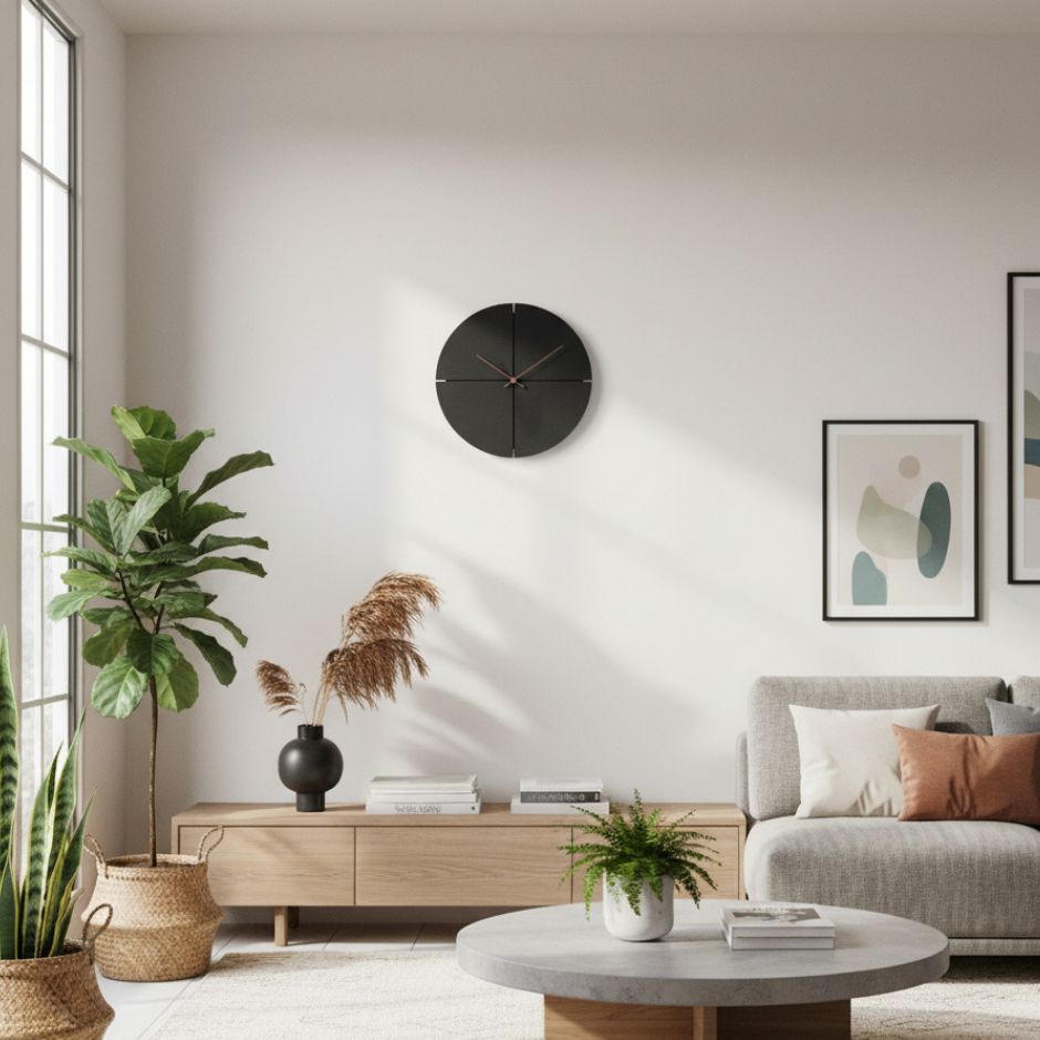 STILLORALE – Silent Wall Clock for Serene Interior Decor