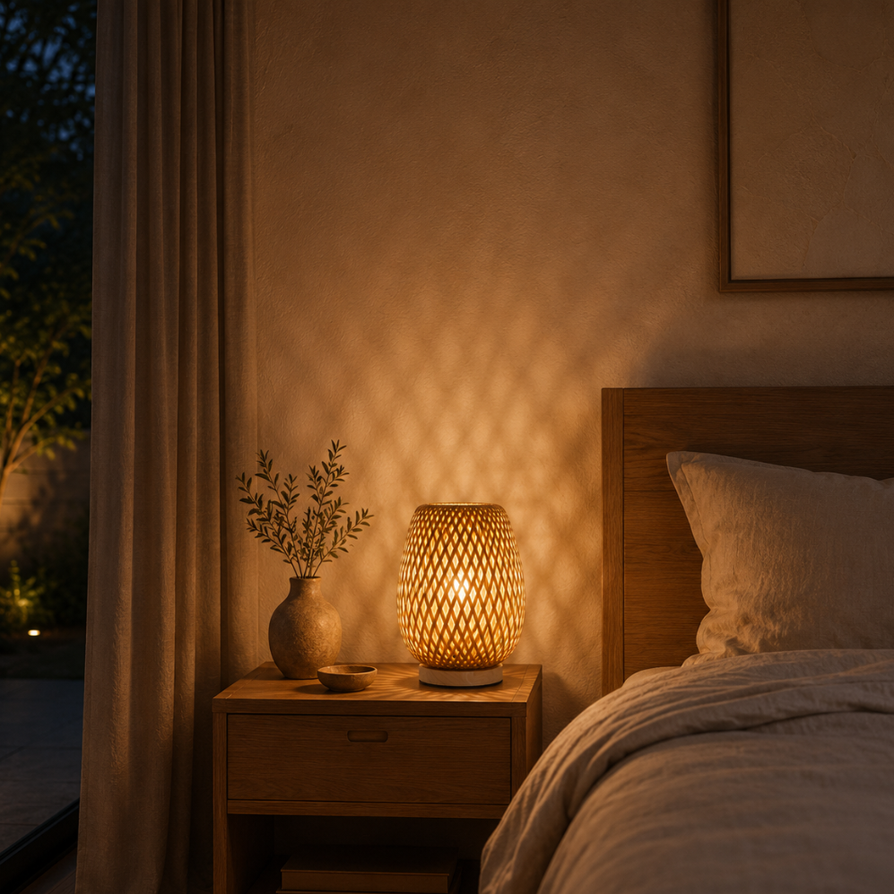ZENAVENORA – Dekorative LED-Tischlampe für entspannende Beleuchtung zu Hause