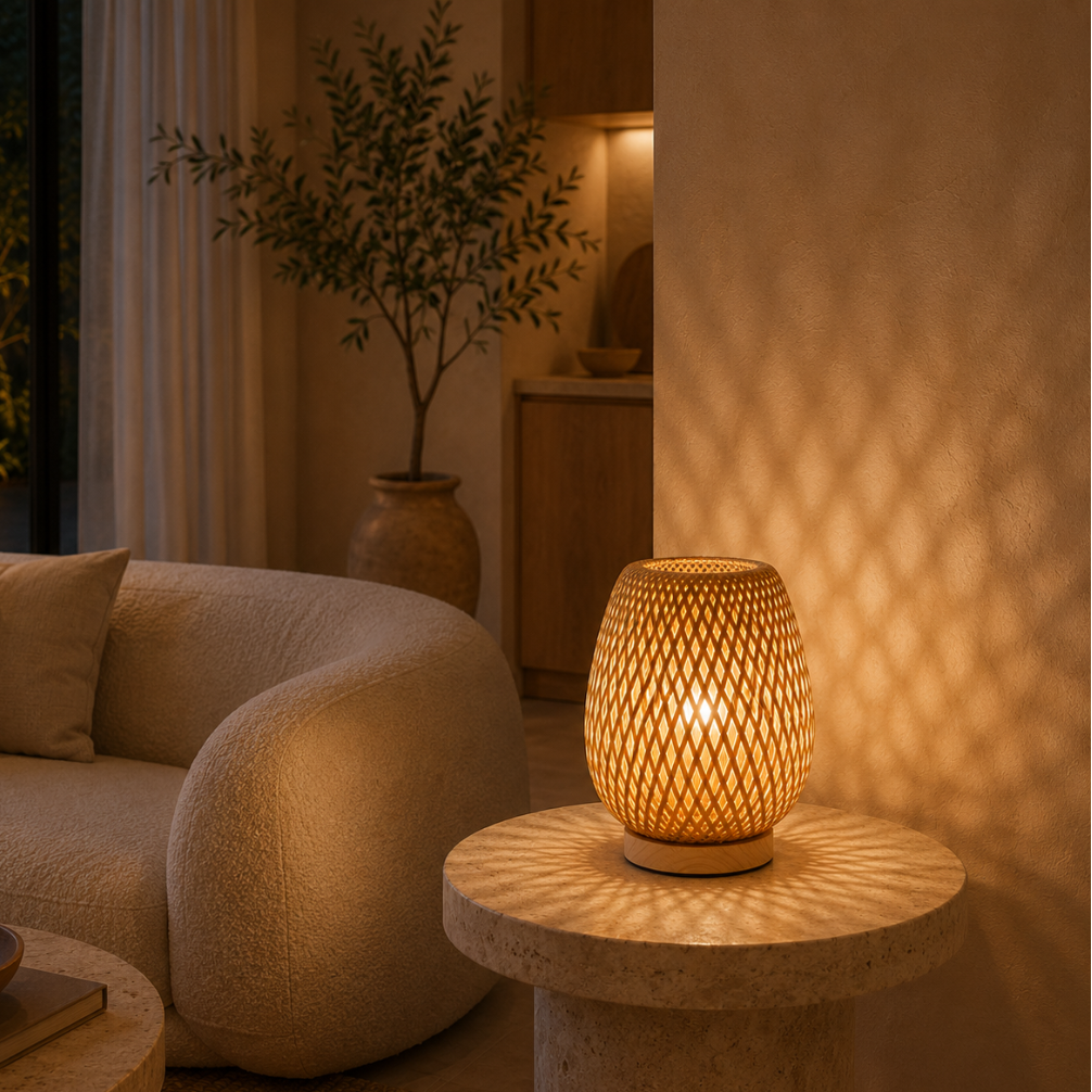 ZENAVENORA – Dekorative LED-Tischlampe für entspannende Beleuchtung zu Hause