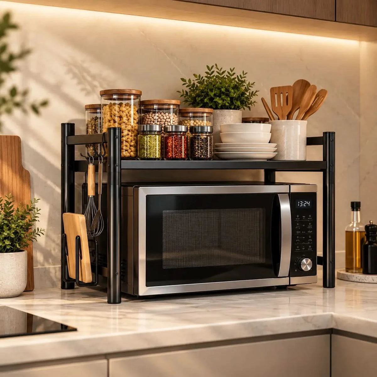 RACKMORIX – Expandable Kitchen Rack for Convenient Storage