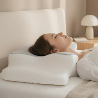 RESTOVA – Almohada cervical contorneada – Cojín ergonómico para soporte cervical y sueño