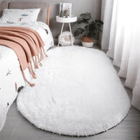 SOFTAVENORA – Alfombra ovalada antideslizante para un hogar confortable