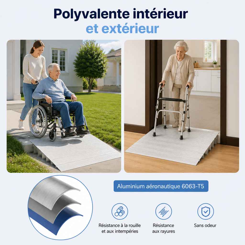 THRESHORA – Rampa per soglia per sedia a rotelle per un facile accesso