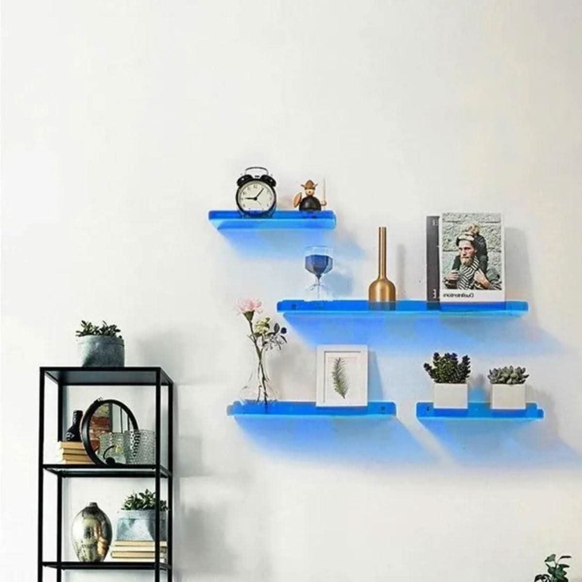 ORGAVENIXA – Retro Floating Wall Shelf for Effortless Space-Saving Storage