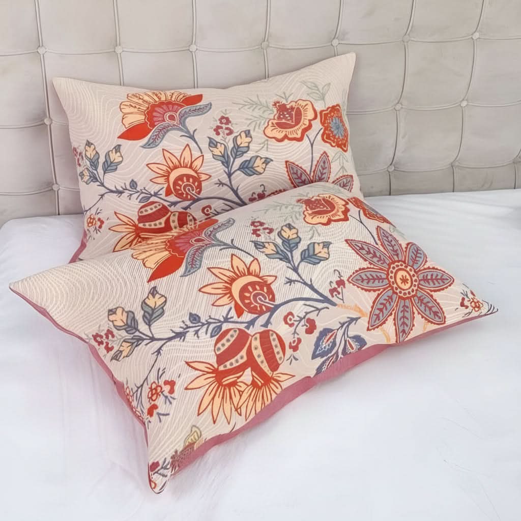 BOHOBELLE – Floral Pillowcase Set for Charming Bohemian Decor