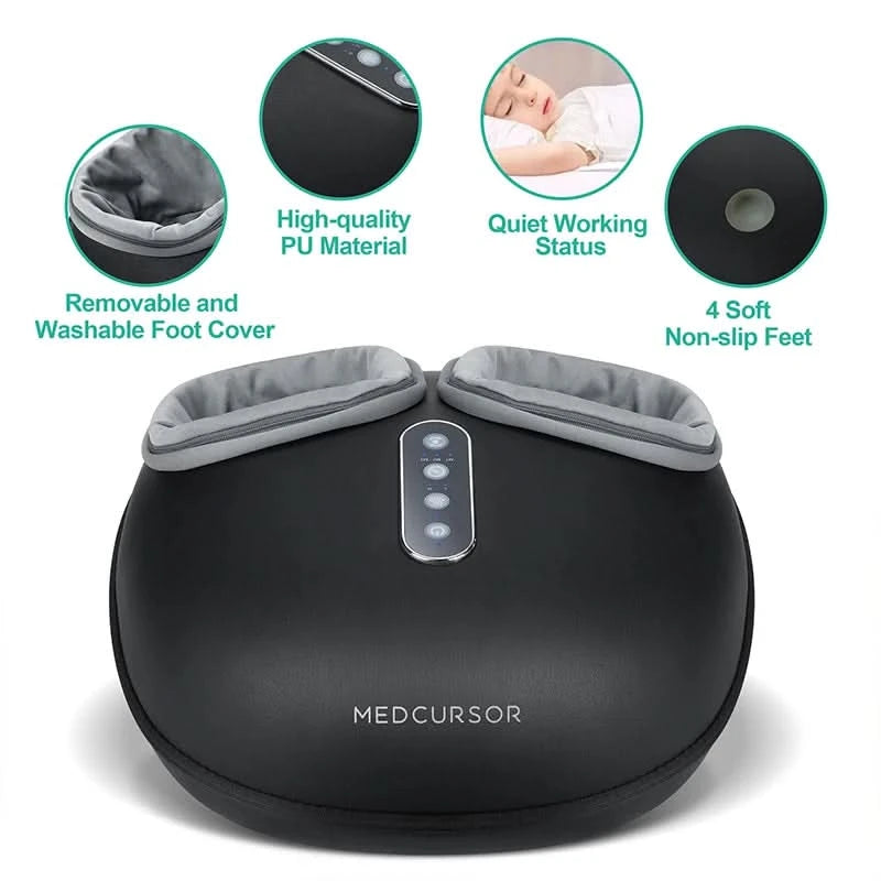 RELAXORA – Heated Shiatsu Foot Massager for Deep Kneading Relief