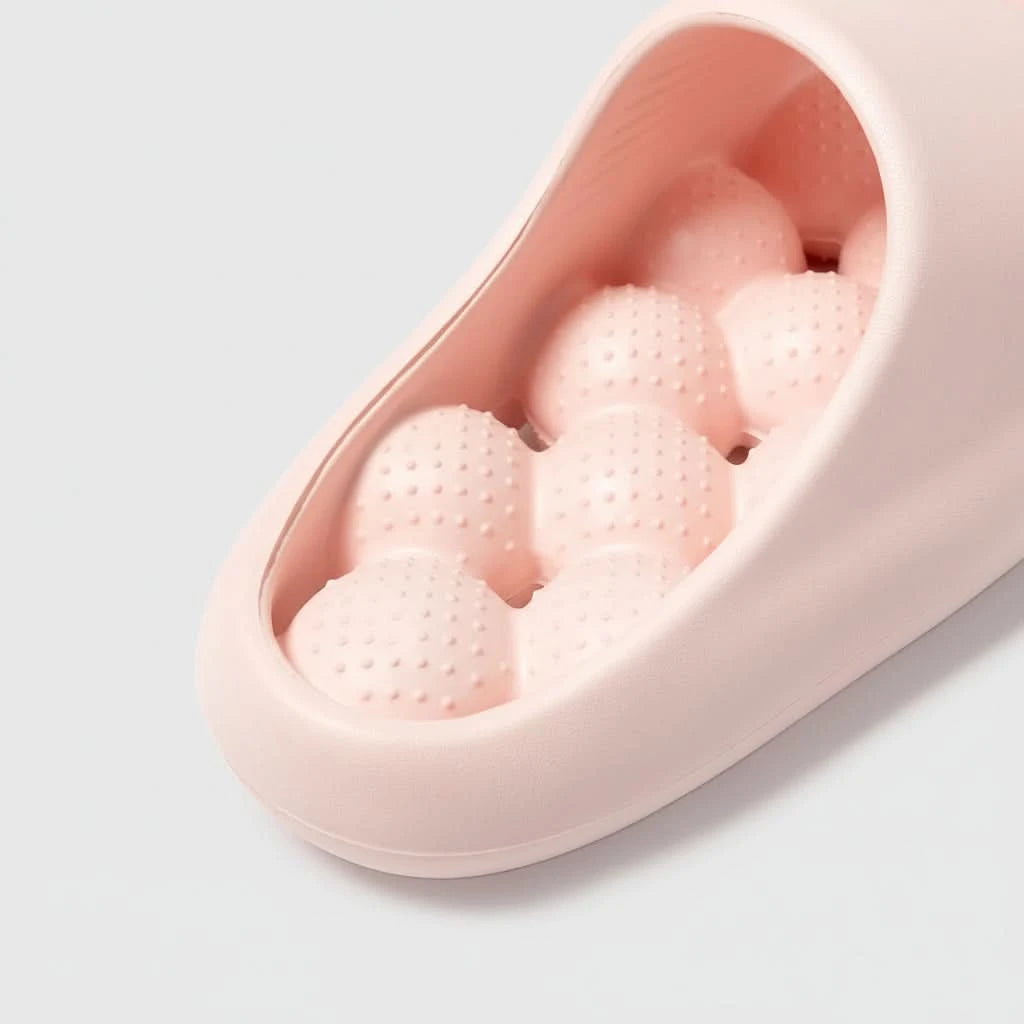 SOFTWAVE – Breathable Indoor Slippers with Massage Cushion Support