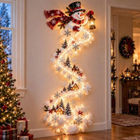 NOELRAILIX – LED-Wandleuchte mit Weihnachtszug für zauberhafte Festtagsdekoration