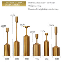 GILDEDGLOW – Gold Candlestick Set for Statement Ambience