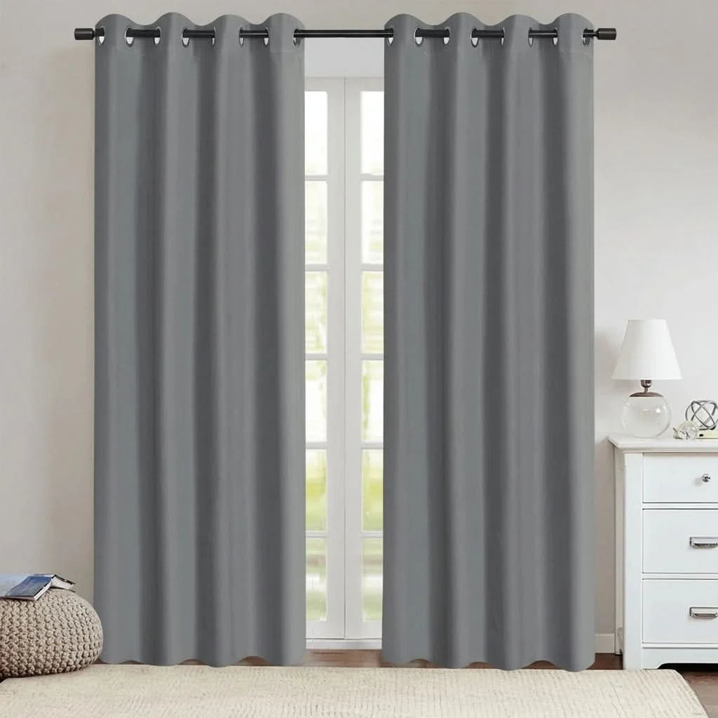 DARKLUX - Modern 100% blackout curtains with thermal coated lining for privacy and comfort