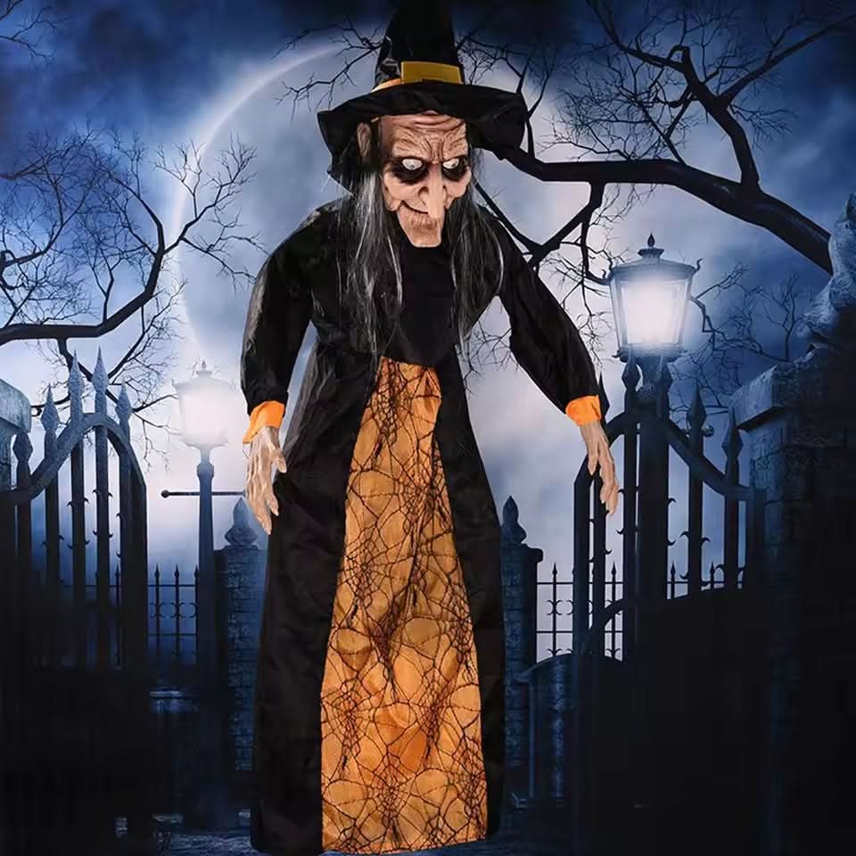 SPELLSHADE – Hanging Halloween Witch for Haunting Character