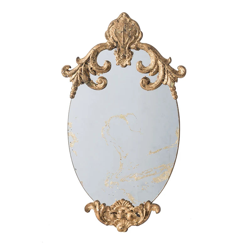 OVALISSA – Espejo de pared ovalado ornamentado para una decoración elegante y llamativa