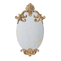 OVALISSA – Espejo de pared ovalado ornamentado para una decoración elegante y llamativa