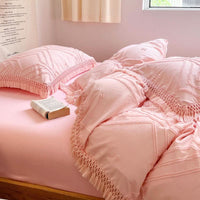 BEDORIXA – Tassel Bedding Set for Refined Bedroom Ambience
