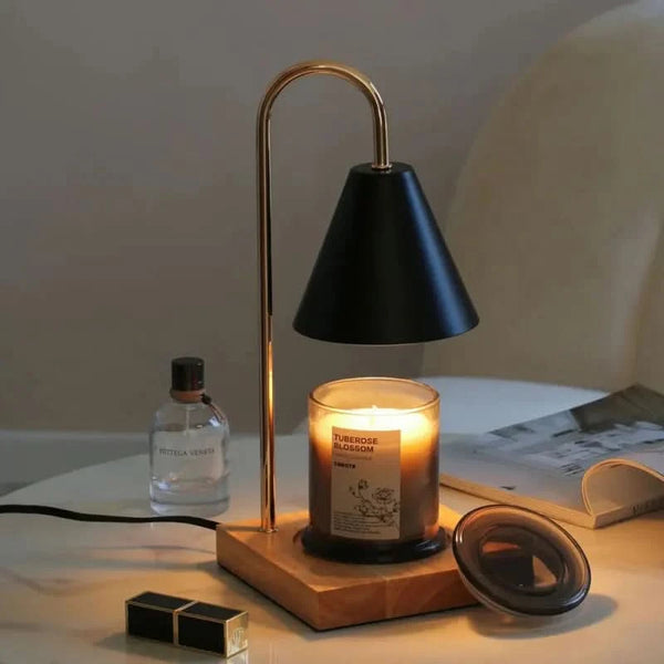 EMBERDIAL – Lámpara calentadora de velas con temporizador para una luz acogedora
