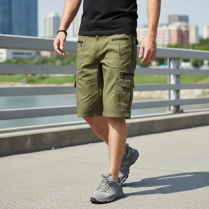 FIELDORA – Shorts utilitaires pour hommes pour confort et rangement en extérieur