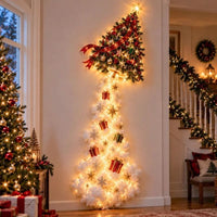 NOELRAILIX – LED-Wandleuchte mit Weihnachtszug für zauberhafte Festtagsdekoration