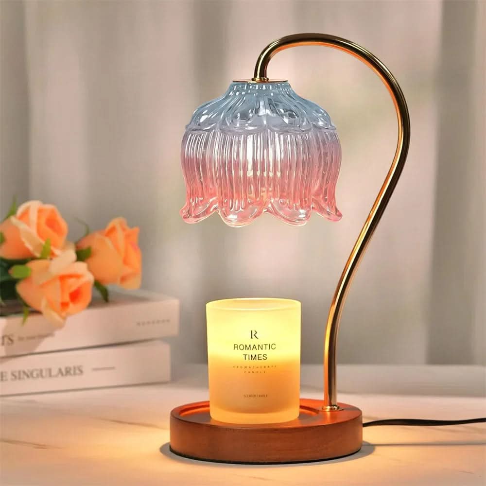GLOWRIXA – Retro Candle Warmer Lamp for Warm Ambient Lighting