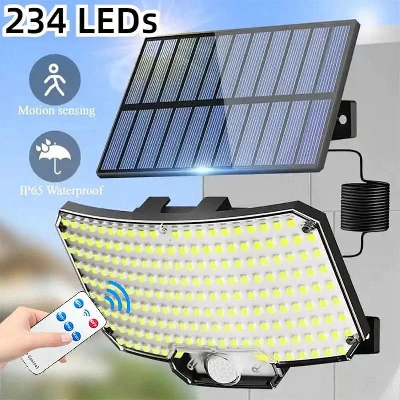 MOTIONFLARE – Faro solare per un'ampia illuminazione esterna