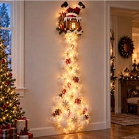 NOELRAILIX – LED-Wandleuchte mit Weihnachtszug für zauberhafte Festtagsdekoration