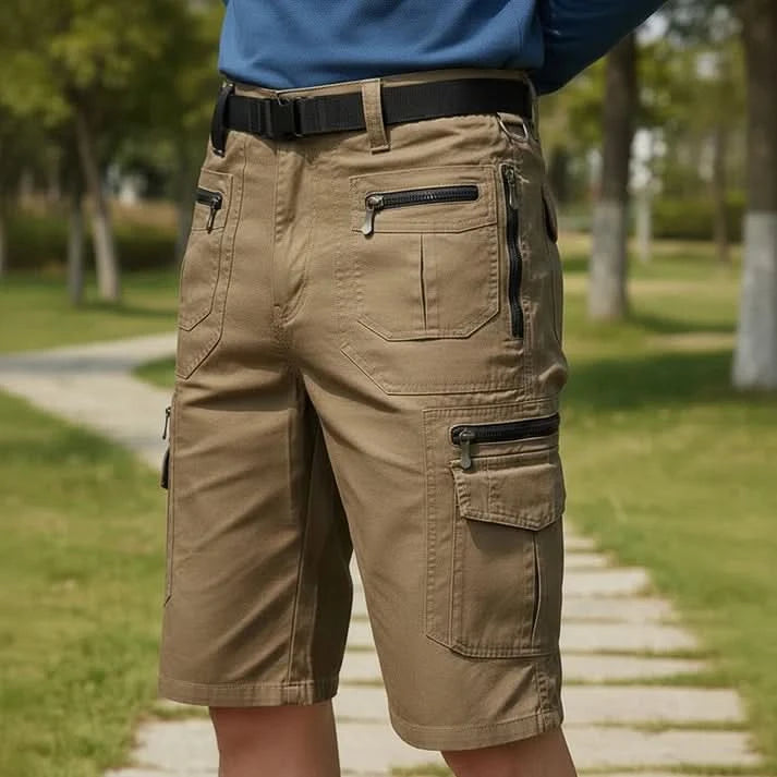FIELDORA – Shorts utilitaires pour hommes pour confort et rangement en extérieur
