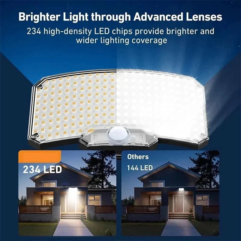 MOTIONFLARE – Faro solare per un'ampia illuminazione esterna
