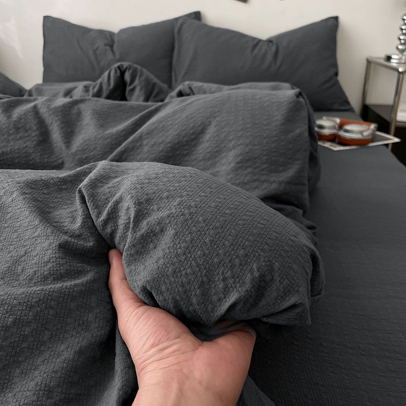 VELVETNIGHT – Juego de ropa de cama de jacquard para una decoración interior dramática