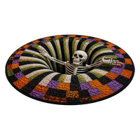 VOIDSPIRA - Alfombra de Halloween 3D con vórtice y profundidad espeluznante