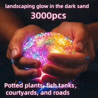 GLOWMORA – Lysende Dekorativ Sand til Have og Akvarie Styling