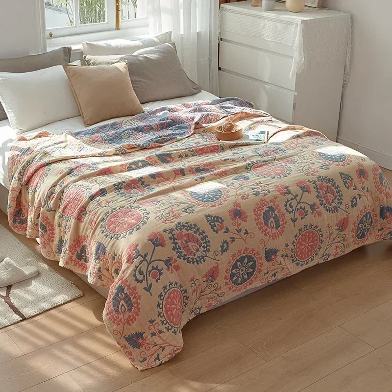 MOSAELORIA – Reversible Mosaic Blanket for Artistic Home Styling