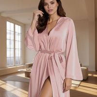 SOFTLOUNGE - Lightweight waffle bathrobe designed for cozy home and spa relaxation