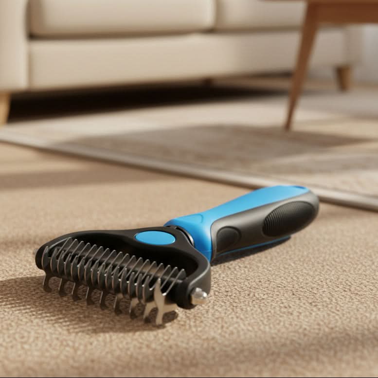 FURFLOW – Dobbeltsidet Afpelsningsbørste til Hunde & Katte