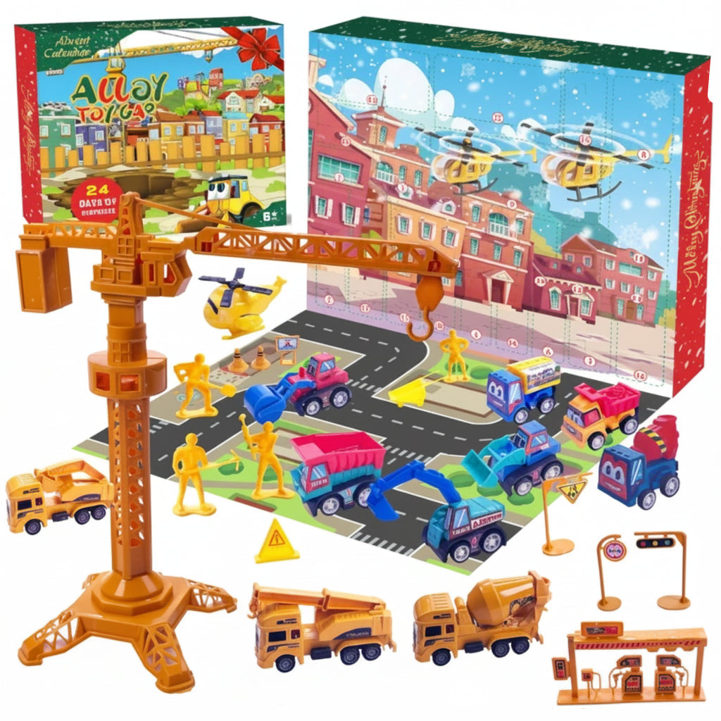 DIGDAYS – 24-Day Advent Calendar Vehicle Toys for Kids