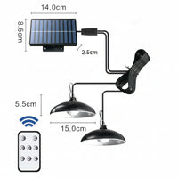 STABLEGLOW – Solar-Pendelleuchte mit zwei Köpfen
