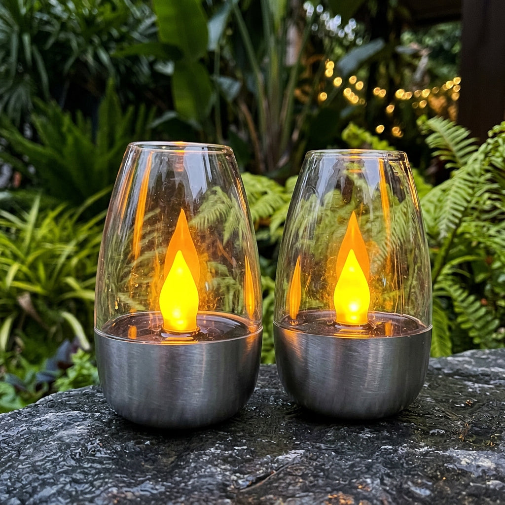 FLAMEORA – Luce da giardino a candela solare