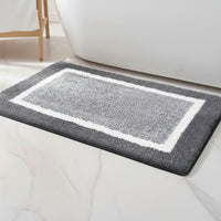 SOFTFOOT - Non-slip microfiber bath mat for soft, safe, and comfortable bathroom floors