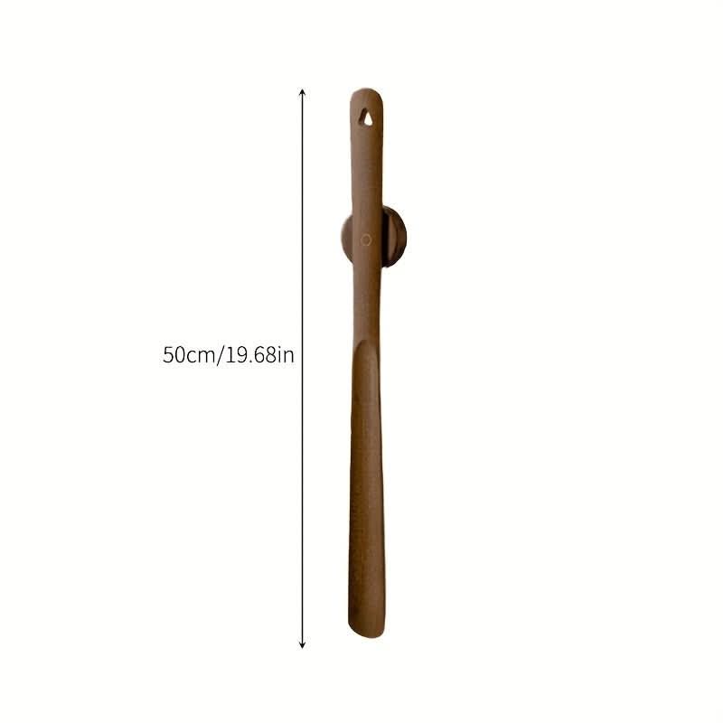 WOODSTEPPER – Chausse-pied en bois – Aide à chaussure ergonomique à long manche de 50 cm pour enfiler les chaussures sans se pencher et un confort quotidien