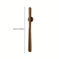 WOODSTEPPER – Chausse-pied en bois – Aide à chaussure ergonomique à long manche de 50 cm pour enfiler les chaussures sans se pencher et un confort quotidien