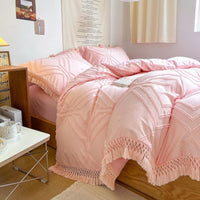 BEDORIXA – Tassel Bedding Set for Refined Bedroom Ambience