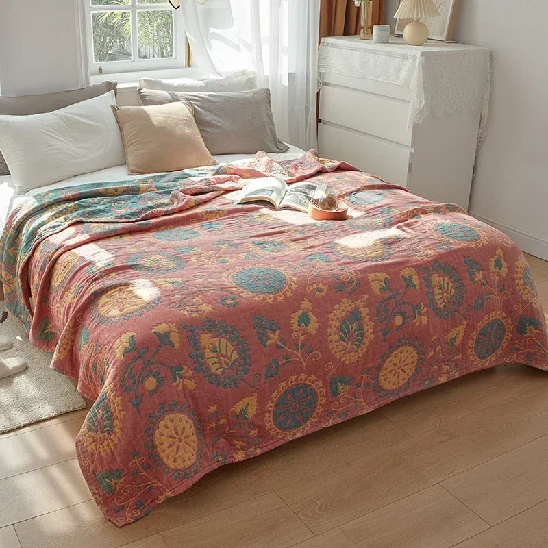 MOSAELORIA – Reversible Mosaic Blanket for Artistic Home Styling