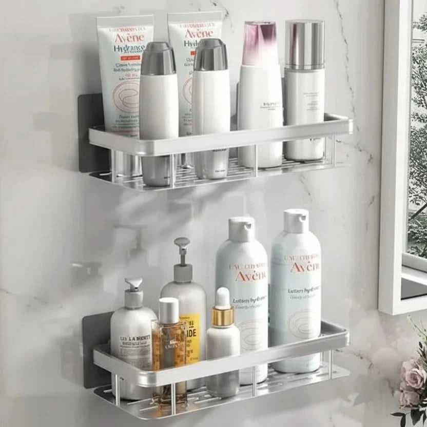 BATHEDGE – Prateleira de casa de banho sem necessidade de perfuração para espaços modernos e organizados