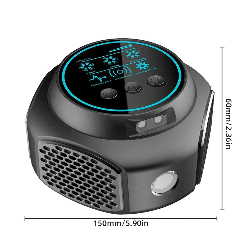 RODENTSHIELD – Ultrasonic Rodent Repeller for Silent 3200 m² Protection