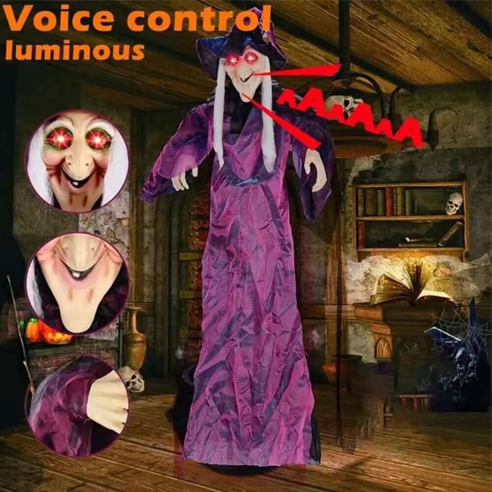 SPELLSHADE – Hanging Halloween Witch for Haunting Character