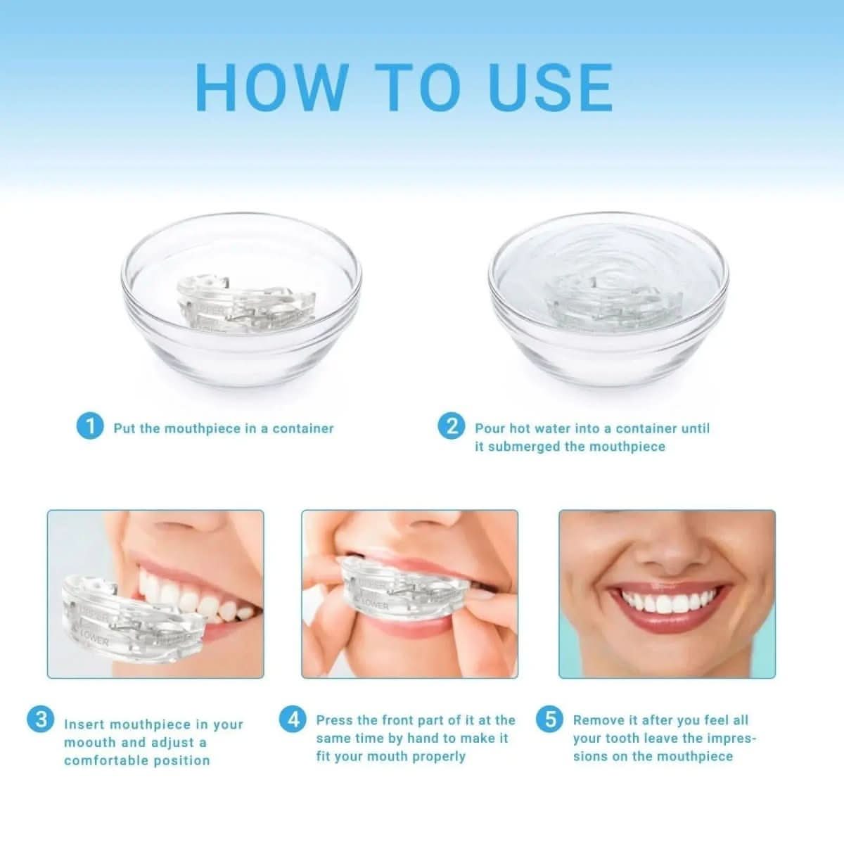 SnoreLess Pro - Best Anti Snoring Mouthpiece for Quieter Sleep & Comfort 2