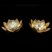 AURAPETAL - Solar lotus lamp with soft amber glow for elegant outdoor garden and patio ambiance
