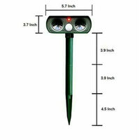 Solar Ultrasonic Animal Repeller - Motion Detection, Solar Powered, Weather Resistant Garden Protection 5