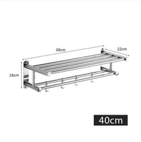 SteelRack - Space-Saving Stainless Steel Towel Holder for Bathroom & Kitchen 4